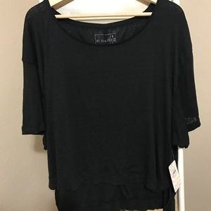 Womens Free People black shirt